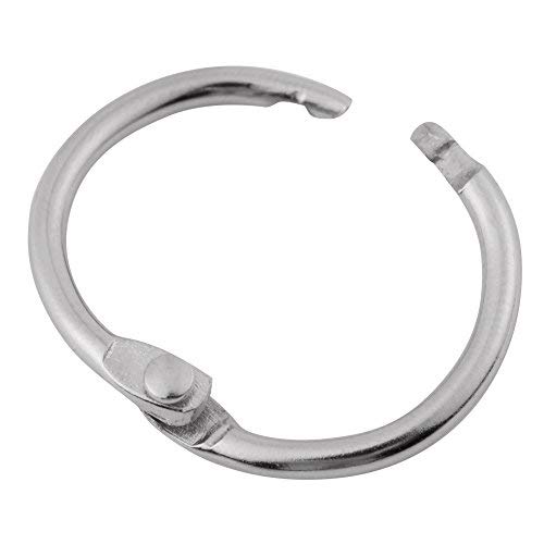 20 Stks metalen scharnierende Binder Ringen Sleutelringen Losse Blad Clip Book Ring met Nikkel Plated voor Album Scrapbook 38mm