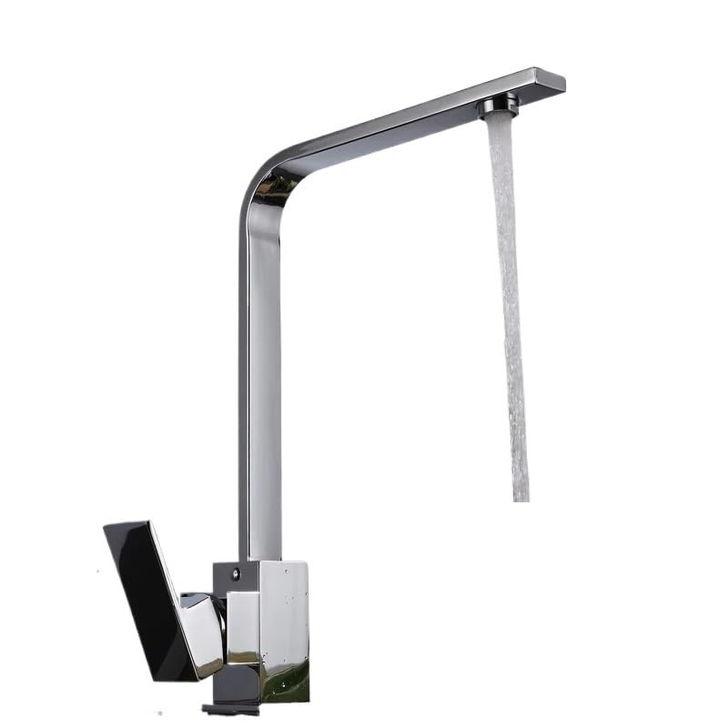 Robinet d'eau rotatif ZH1YFD pour évier de cuisine avec tube carré style contemporain