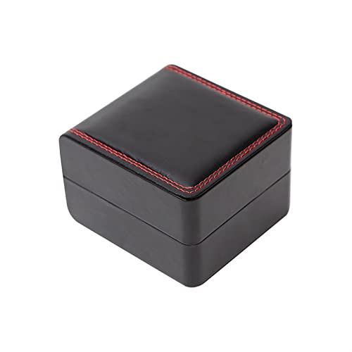 HONGFEISHANGMAO Organizador de Reloj Reloj Caja de Almacenamiento con Almohada Un Solo Reloj Cajas de Relojes de joyería for Hombres Mujeres Display Organizador Cajas de Regalo (Color : D) Cover