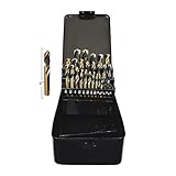 Replacement Tool kit for 29PC Stubby Industrial Black and Gold Drill Bit Set 135 Degree Split Point