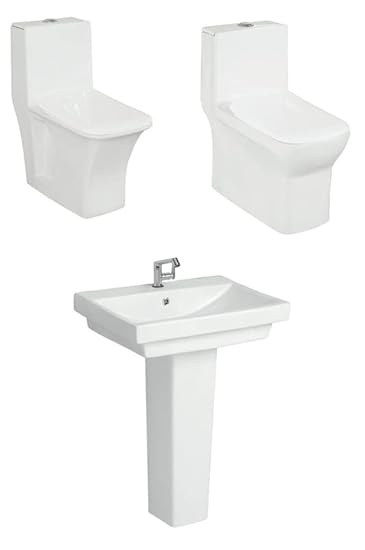 Western Toilet And Wash Basin (Pack of 3)|Sanitary Ware (165-Sanitary Ware 3)