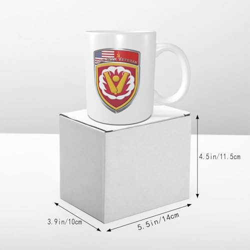 Taza de cerámica con asa 11 oz blanco miniatura 5