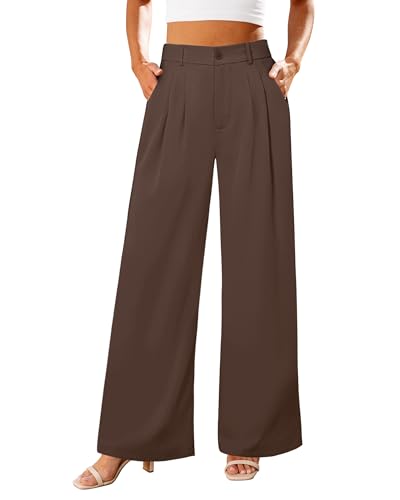 Image of GRAPENT Wide Leg Pants for Women Work Business Casual High Waisted Dressy Pants Flowy Trousers Office