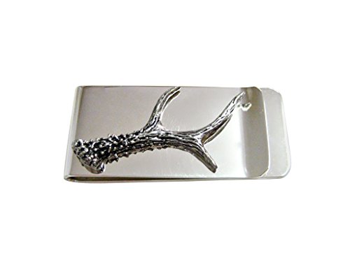 Kiola Designs Detailed Single Deer Antler Money Clip