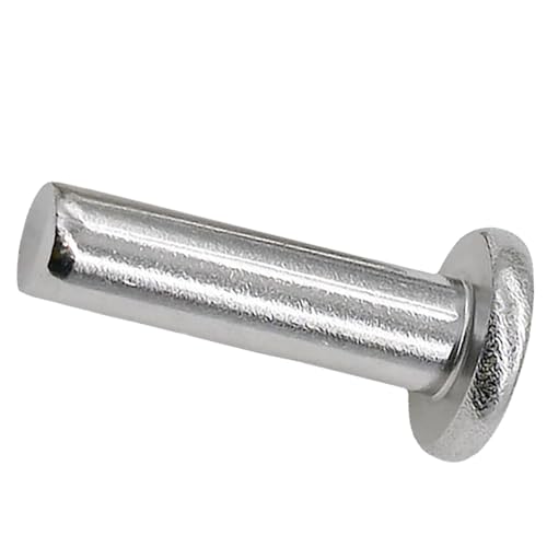 Rivets à tête plate solide M2 x 5mm pour fixation par percussion