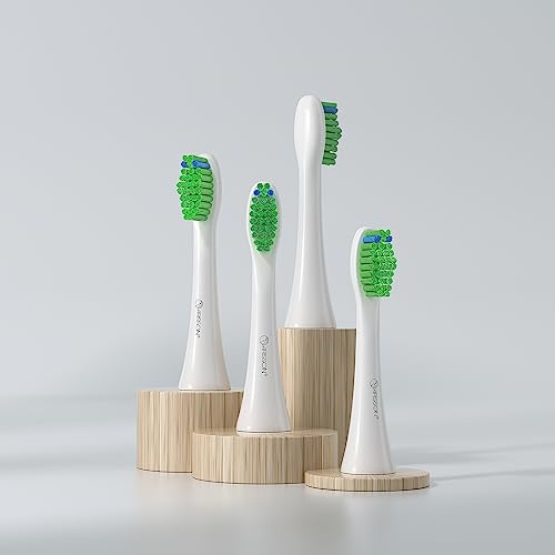 Image of Arisson Sonic Electric Toothbrush for Adults and Kids with 4 Brush Heads, Type C Fast Charging, 40,000 VPM, 3 Mode with 2 Minutes Smart Timer, 1.6 Oz-White on Desert Sand