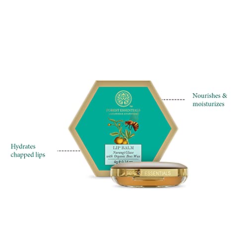 Forest Essentials Luscious Lip Balm Narangi Glaze 4g - Image 4
