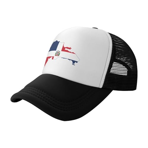 Flag of The Dominican Republic Trucker Hat Snapback Mesh Baseball Cap Unisex