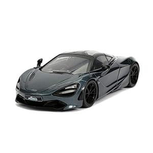 Jada FAST & FURIOUS HOBBS & SHAW: SHAWS MCLAREN 720S 1:24 SCALE DIE-CAST REPLICA CAR,Black