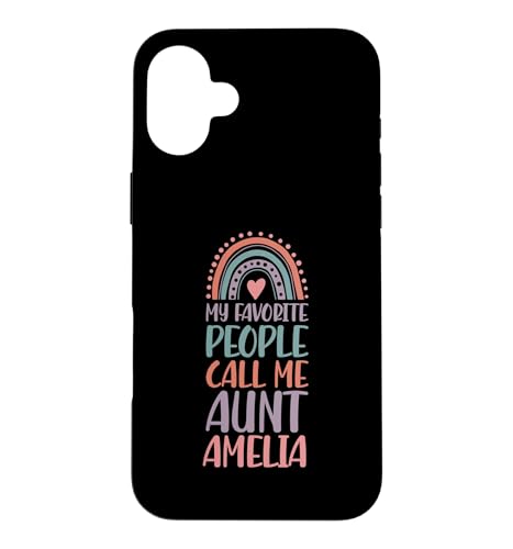 My Favorite People Call Me Aunt Amelia �t�@�[�X�g�l�[�� Auntie �X�}�z�P�[�X iPhone 16 Plus �p