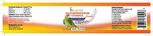 UnRuffledRx Nutritional Calcium Supplement for Birds Magnesium + Vitamin D3 (1.5 oz) - Image 5