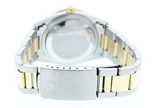 Rolex Men's Datejust Model 16233 Steel & 18k Gold Oyster Band Blue Stick Dial & Custom Diamond Bezel (Certified Preowned)3