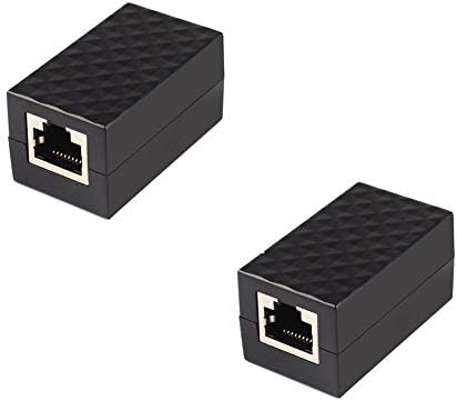 Phoneix 2Pcs Lightning Arrester RJ-45 Adapter Ethernet Surge Protector Network Protect Device