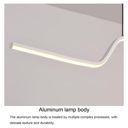 Lustre à vagues créatives à LED variable 2700K-6500K avec sa télécommande - 7