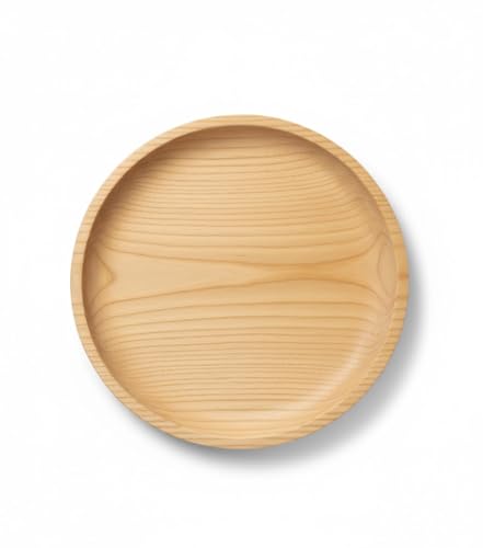 Plato de Madera Artesanal 22 cm – Diseño Tradicional Gallego – Madera Clara Premium – Raciones Familiares y Tapas Gourmet – Base Rústica Reutilizable y Ecológica – Ideal para Pulpo á Feira y más
