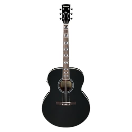 Ibanez AJ70M1E Artwood Jumbo Acoustic-electric Guitar - Black High Gloss