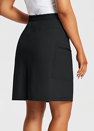 baleaf Women's Skorts Skirts Hiking Cargo Skorts Pockets 19" Knee Length Long Athletic Quick Dry Skirts UPF 502