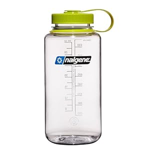 Nalgene Sustain Tritan BPA-Free Water Bottle Made with Material Derived From 50% Plastic Waste (using ISCC certified mass balance), 32 OZ, Wide Mouth