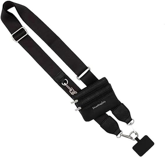 Knubbuf Dragonne Téléphone Avec Pochette Zippée - Bandoulière Réglable Confortable Et Portefeuille Pratique