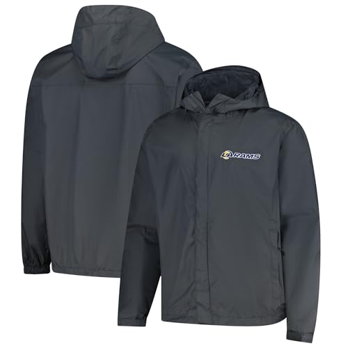 Image of Dunbrooke Men's NFL Tropic Waterproof Packable Full-Zip Hoodie Jacket