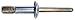 Rivet, Protruding, 3/16 in Dia, Pk25