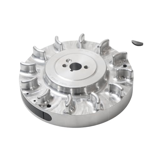 Speedway Billet Aluminum Flywheel For Predator 196cc 212cc NonHemi Cast For Honda GX160 GX200 Advance timing of approximately 32 Degrees Silver Minibike Performance Parts