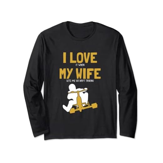 Triciclo de triciclo I Love My Wife Drift Trike Manga Larga