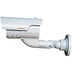 VideoSecu 2 Pack Fake Dummy Imitation Bullet Security Cameras Simulated Decoy Infrared IR LED with Blinking Light DMYIRV2 A2A - Image 3