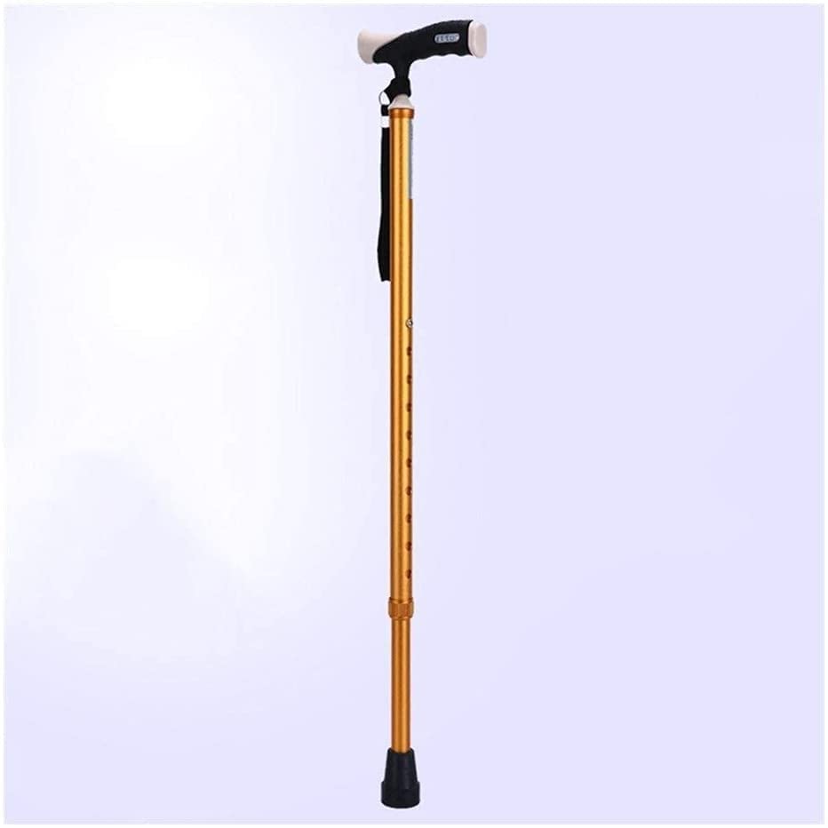 Watch Winders, Walking Stick,Walking Canes Retractable Foldable Adjustable Height Crutches Portable Non-Slip Daily Living Aids for Seniors Disabled Present