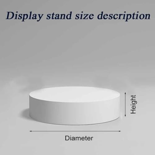Présentoir rond blanc 30x20 cm pour chaussures et mannequins
