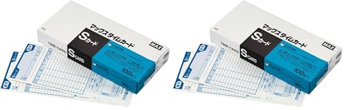 Amazon | マックス タイムカード ER-Sカード 青 (× 2) | タイムカード
