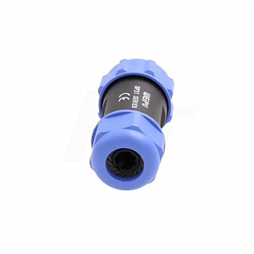 Conector circular de aviación 2 pines macho 12V 30A IP68 miniatura 6