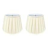 Royal Designs Empire English Pleat Lamp Shade, Eggshell, 10.5' x 16' x 11', Set of 2