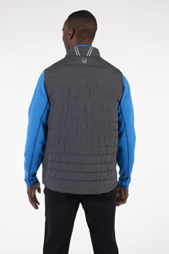 Sunice Michael Men's Ultra-Lightweight Thermal Reversible Vest (Xx-Large, Charcoal/Vibrant Blue) #TOP5