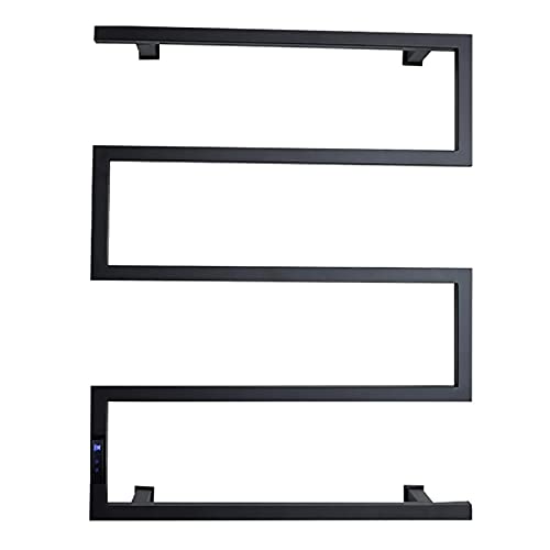 SXKJ Calentador de Toallas eléctrico Inteligente con Temporizador, toallero calefactable de Pared multifunción, tendedero de Acero Inoxidable 304 para baño.