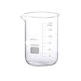Messzylinder aus Glas, Graduiertes Borosilikatglas, niedrige Form, Griffin-Becher, Doppelskala, 2 Stück, 5–5000 ml(400ml)