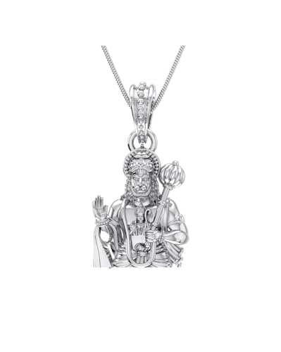 Pendentif Hanuman en argent 925 de 3g, bijou d'exception finement ciselé