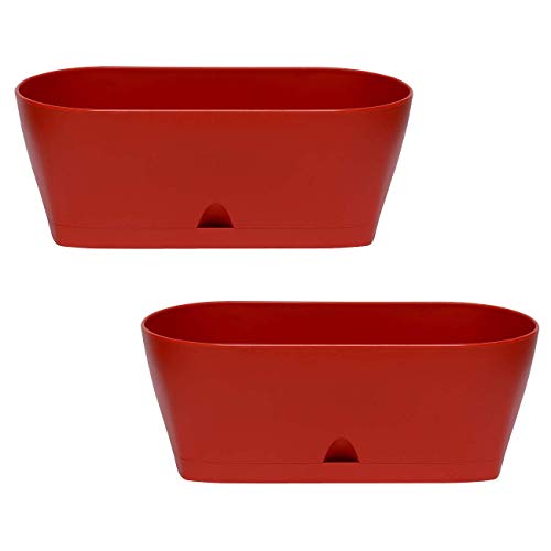 2X Blumenkasten Balkonkasten Pflanztopf für Garten Balkon und...