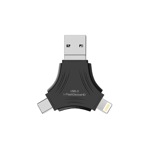 Clé USB 4-en-1 transfert ultra rapide 5Gbps mémoire 64Go pour sauvegarder PC et smartphone