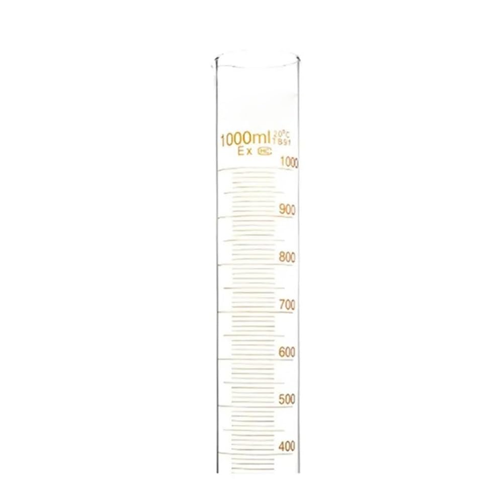 Equipos y suministros de laboratorio Cilindro de vidrio 1000 ml con boquilla graduada 1 litro