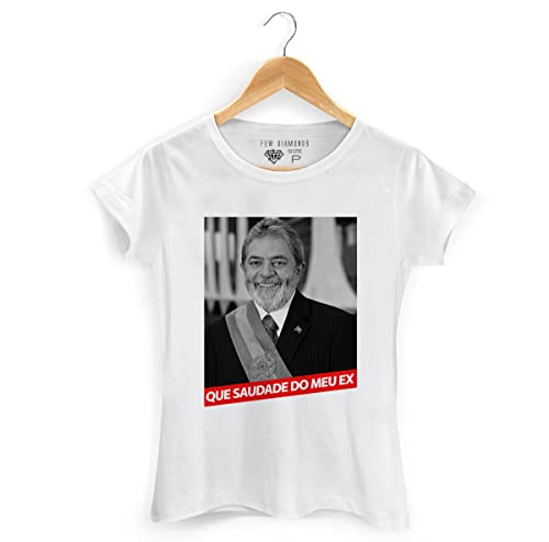 Camiseta Que saudade do meu ex - Presidente Lula (M, Cinza Mescla - Masculina)