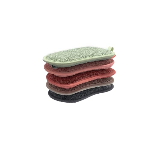 Clever Sponge Venteo Pack of 10 Multi-coloured Double-Sided Sponges for All Surfaces/Machine Washable 17 cm 0.2 kg - Image 4