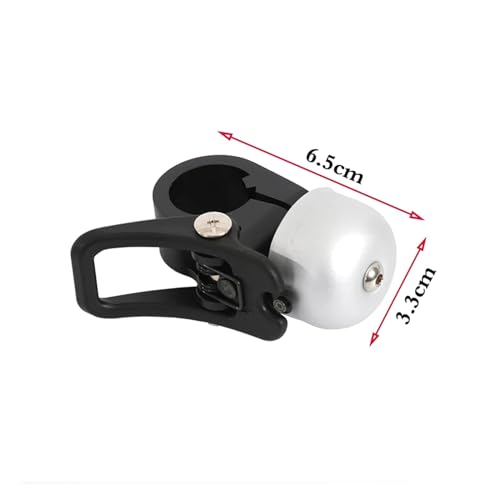 Skateboard et scooter électrique sonnette d'avertissement klaxon guidon noir - 2