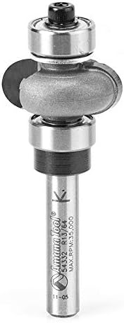 Amana Tool - 54332 Carbide Tipped Edge Fluting Assembly 13/64 Radius x 7/8 Dia x 3/8 x 1/4