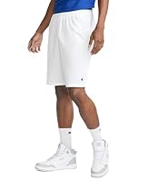 Champion Men's Long Mesh Short with Pockets,White,Large