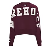 Pro Standard Womens College Morehouse College Wingspan Crewneck Sweatshirt Wine L