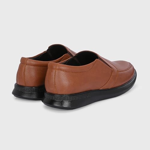 Image of Centrino Men's Formal Shoes | Elegant Slip-On Derby for Business & Casual Wear | Premium Craftsmanship for a Stylish & Sophisticated Look | Cushioned Insole for All-Day Comfort & Support
