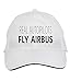 Makoroni - Real AUTOPILOTS Fly Airbus Hat Adjustable Cap, DesM94 White