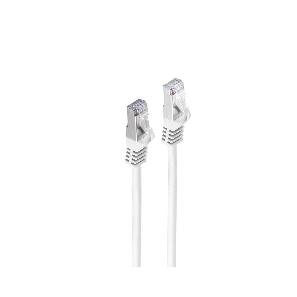 Shiverpeaks Cable de red Ethernet LAN, cable CAT 7 S/FTP PIMF, sin halógenos, RJ45, color blanco, 50 m
