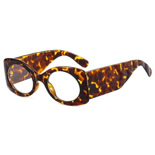Lunettes de soleil rondes tendance pour femmes avec verres transparents rétro